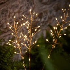 Herbes Décoratives En Cuivre à LED