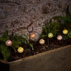 Guirlande Lumineuse Solaire à 20 Boules Marocaines Multicolores, Rechargeable Par USB -Éclairage Domestique SL24039 Guirlande Lumineuse Solaire a 20 Boules Marocaines Multicolores 3