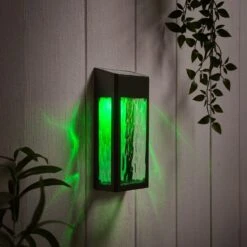 Applique Murale Solaire En Verre Avec Fonction De Changement De Couleur -Éclairage Domestique SL25004 applique murale solaire en verre avec fonction de changement de couleur 4