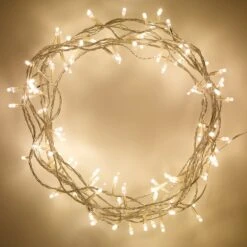Guirlande Lumineuse 200 LED Blanc Chaud Sur Câble Transparent -Éclairage Domestique SLF 200 YWC EURO guirlande lumineuse 200 led blanc chaud sur cable transparent 3