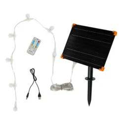 Biche Solaire De Noël à LED Bicolore Studley En Rotin 1 M -Éclairage Domestique SLXX24VDUAL panneau solaire pour rennes lumineux de 24v a led bicolores 3