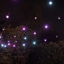 Extension Pour Guirlande Guinguette Connectée Avec 20 Ampoules De 10m 16 Extension Pour Guirlande Guinguette Connectée Avec 20 Ampoules De 10m -Éclairage Domestique TW20011 guirlande guinguette connectee RGB twinkly degrade violet