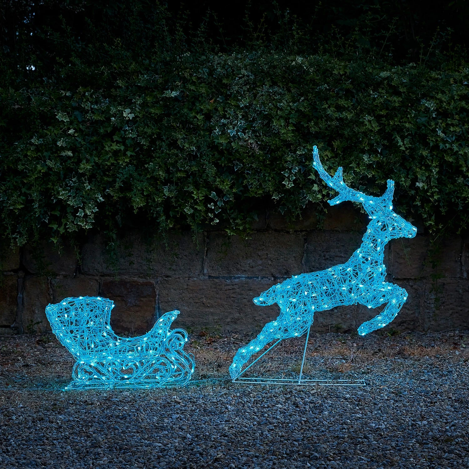 Renne Lumineux Connecté à 250 LED Twinkly Avec Traîneau 10 Renne Lumineux Connecté à 250 LED Twinkly Avec Traîneau – Image 10