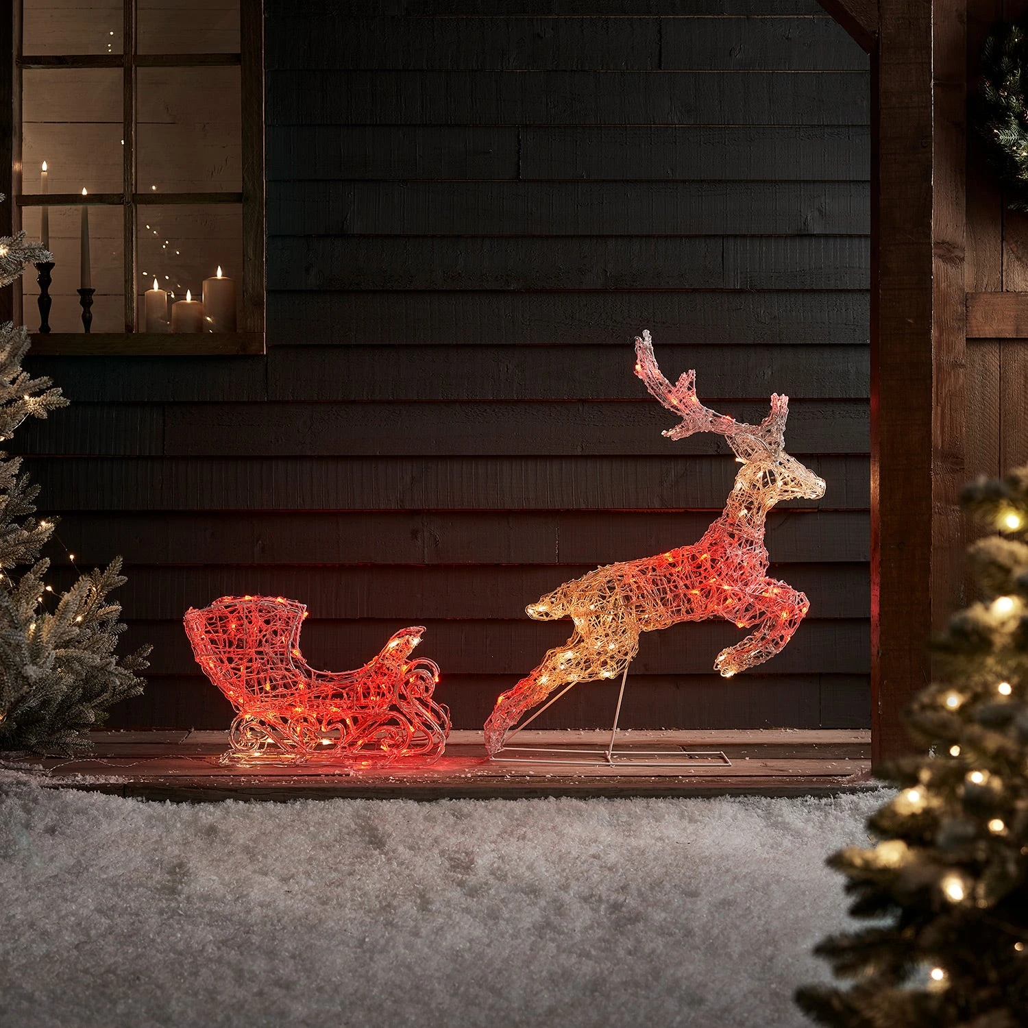 Renne Lumineux Connecté à 250 LED Twinkly Avec Traîneau 11 Renne Lumineux Connecté à 250 LED Twinkly Avec Traîneau – Image 11