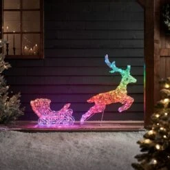 Renne Lumineux Connecté à 250 LED Twinkly Avec Traîneau 20 Renne Lumineux Connecté à 250 LED Twinkly Avec Traîneau -Éclairage Domestique TWXX2201EU renne lumineux connecte a 250 led twinkly avec traineau p3