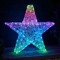 Grande Étoile Lumineuse Twinkly En Acrylique De 82 Cm -Éclairage Domestique TWXX2307EU grande etoile lumineuse twinkly en acrylique 2