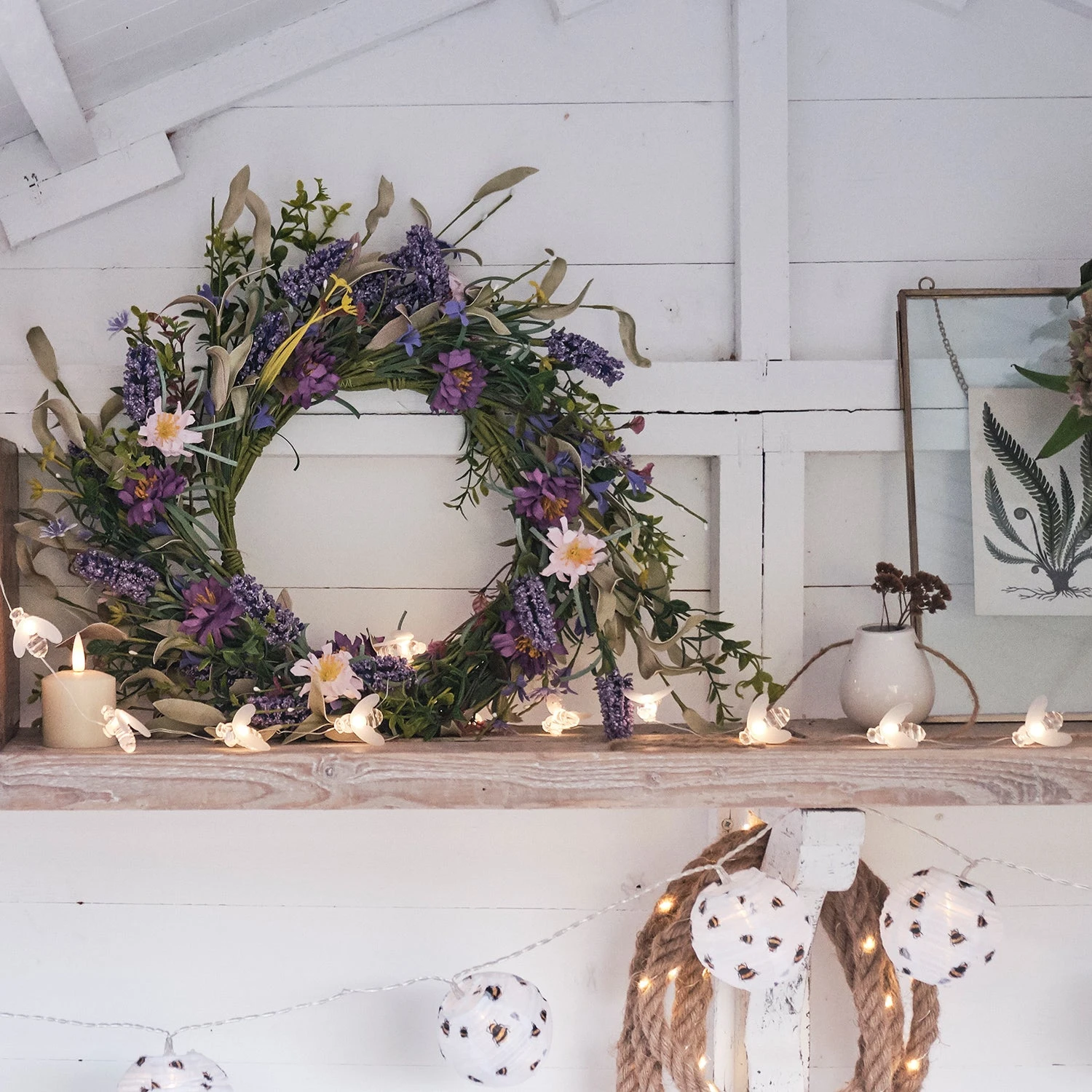 Couronne De Lavande De 45cm 4 Couronne De Lavande De 45cm – Image 4