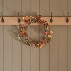 Couronne Automnale à Baies De 40 Cm Et Micro LED 7 Couronne Automnale à Baies De 40 Cm Et Micro LED -Éclairage Domestique WR24010 couronne automnale a baies de 40 cm accrochee