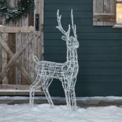 Renne Lumineux En Acrylique Swinsty -Éclairage Domestique XX2001EU Renne lumineux de noel en acrylique proche eteint 1