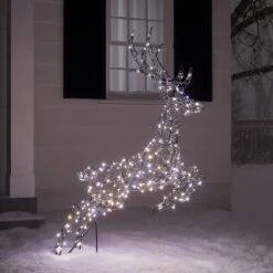 Renne De Noël Harlow En Rotin 240 LED Bicolore -Éclairage Domestique XX2102 3 renne de noel harlow en rotin 240 led bicolore