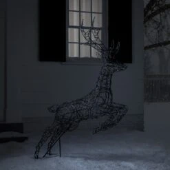 Renne De Noël Harlow En Rotin 240 LED Bicolore -Éclairage Domestique XX2102 4 renne de noel harlow en rotin 240 led bicolore