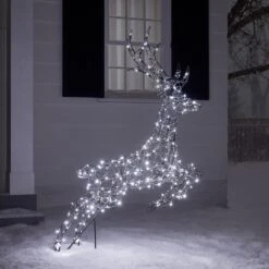 Renne Solaire à LED Bicolore Harlow En Rotin 22 Renne Solaire à LED Bicolore Harlow En Rotin -Éclairage Domestique XX2102 renne de noel harlow en rotin 240 led bicolore 1