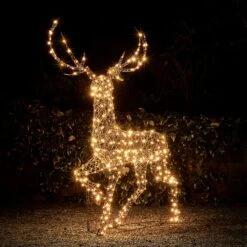 Cerf En Rotin De 2 M, Renne De Noël Lumineux à LED Bicolore Studley 24v 5 Cerf En Rotin De 2 M, Renne De Noël Lumineux à LED Bicolore Studley 24v -Éclairage Domestique XX2211 cerf en rotin de 2 m renne de noel lumineux 2 en 1 studley 3 1