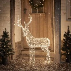 Cerf De Noël Lumineux Duchy à 600 LED Bicolore -Éclairage Domestique XX2301EU cerf de noel duchy a LED bicolore blanc chaud 1