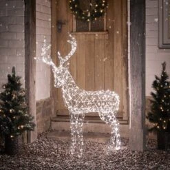 Cerf De Noël Lumineux Duchy à 600 LED Bicolore -Éclairage Domestique XX2301EU cerf de noel duchy a LED bicolore blanc et blanc chaud 3