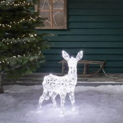 Faon De Noël Lumineux En Acrylique Swinsty à LED Bicolore