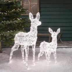 Biche Et Faon Lumineux En Acrylique Swinsty à LED Bicolore 11 Biche Et Faon Lumineux En Acrylique Swinsty à LED Bicolore -Éclairage Domestique XX2308EU biche et faon lumineux en acrylique swinsty a led bicolore 2