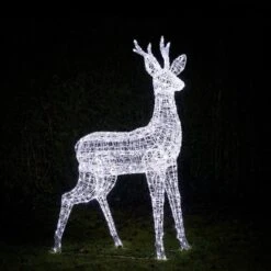 Grand Renne De Noël Swinsty De 1,6 M à LED Bicolore