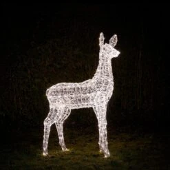 Grande Biche De Noël Swinsty De 1,4 M à LED Bicolore -Éclairage Domestique XX2310 grande biche de noel swinsty de 1 4 m a led bicolore 3