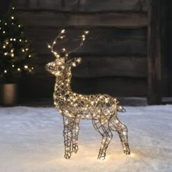 Famille De Mini Rennes Lumineux En Rotin Studley -Éclairage Domestique XX24008 cerf de noel lumineux studley de 56 cm a3f314b3 bf74 494f 8a93 118fde9cb87f