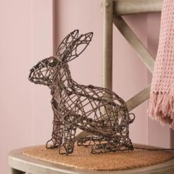 Lapin Lumineux En Rotin De 33 Cm, à Piles 14 Lapin Lumineux En Rotin De 33 Cm, à Piles -Éclairage Domestique XX25001 lapin lumineux en rotin de 33 cm a piles 4