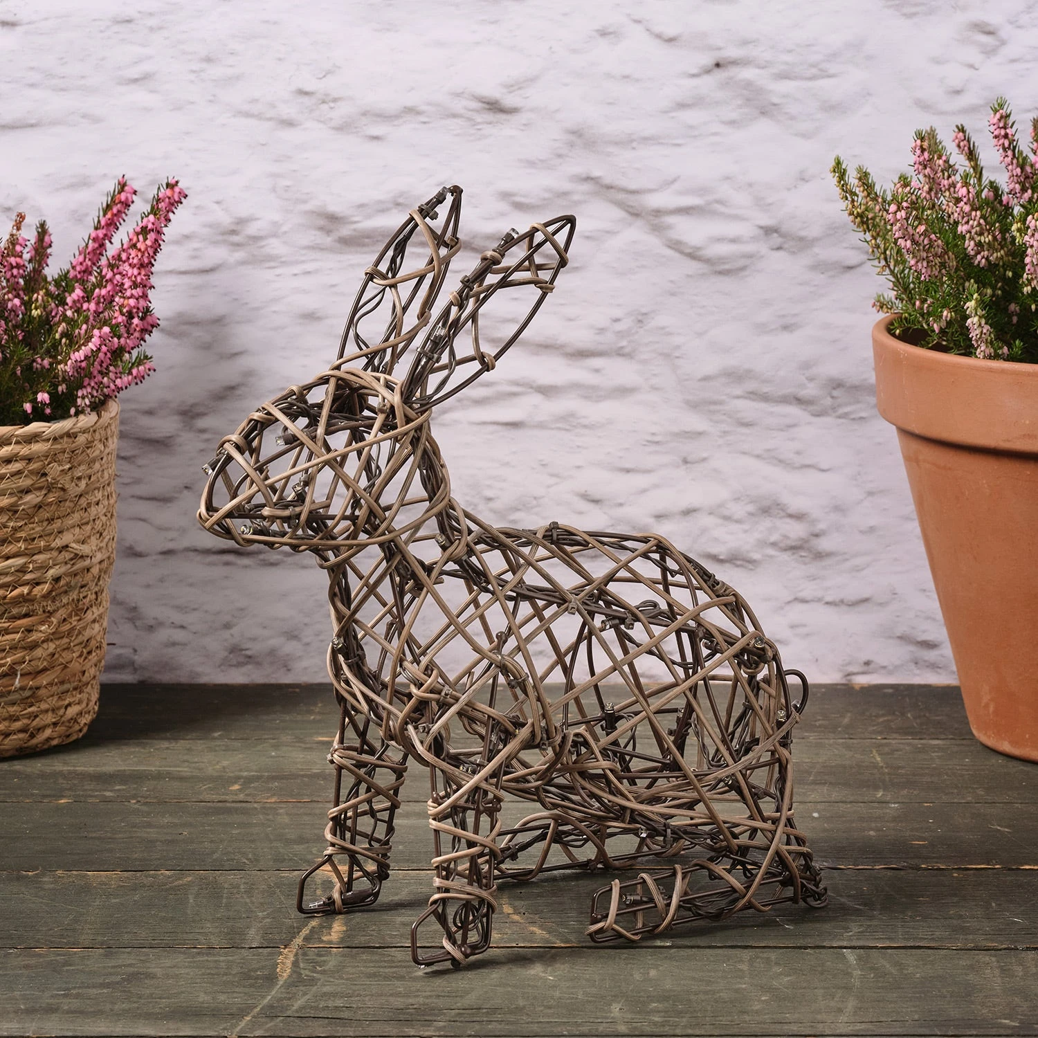 Lapin Lumineux En Rotin De 33 Cm, à Piles 8 Lapin Lumineux En Rotin De 33 Cm, à Piles – Image 8