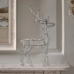 Renne Lumineux De 50 Cm à Perles Et Micro-LED 7 Renne Lumineux De 50 Cm à Perles Et Micro-LED -Éclairage Domestique XX25004 renne lumineux de 50 cm a perles et micro led 4