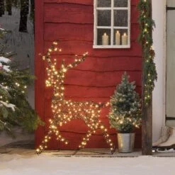 Cerf De Noël Solaire à LED Bicolore Studley En Rotin 1,15 M 18 Cerf De Noël Solaire à LED Bicolore Studley En Rotin 1,15 M -Éclairage Domestique XX25005 cerf lumineux studley a led bicolore de 1 15 m 9