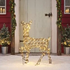 Biche Solaire De Noël à LED Bicolore Studley En Rotin 88 Cm 14 Biche Solaire De Noël à LED Bicolore Studley En Rotin 88 Cm -Éclairage Domestique XX25006 biche lumineuse studley a led bicolore 2