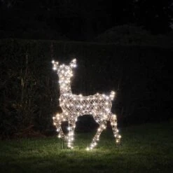 Biche Lumineuse En Rotin Studley De 88 Cm à LED Bicolore -Éclairage Domestique XX25006 biche lumineuse studley a led bicolore 7 1