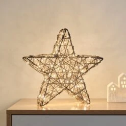 Étoile Lumineuse En Rotin Studley De 35 Cm -Éclairage Domestique XX25010 etoile led en rotin studley 35 cm 5