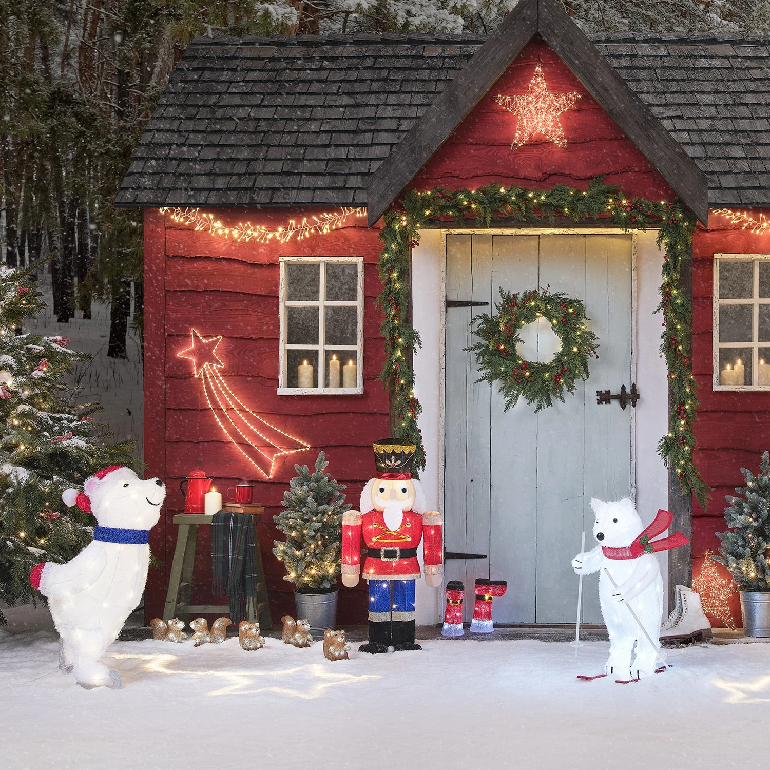 Décoration Lumineuse D’Extérieur à Piles Casse-Noisette 4 Décoration Lumineuse D’Extérieur à Piles Casse-Noisette – Image 4