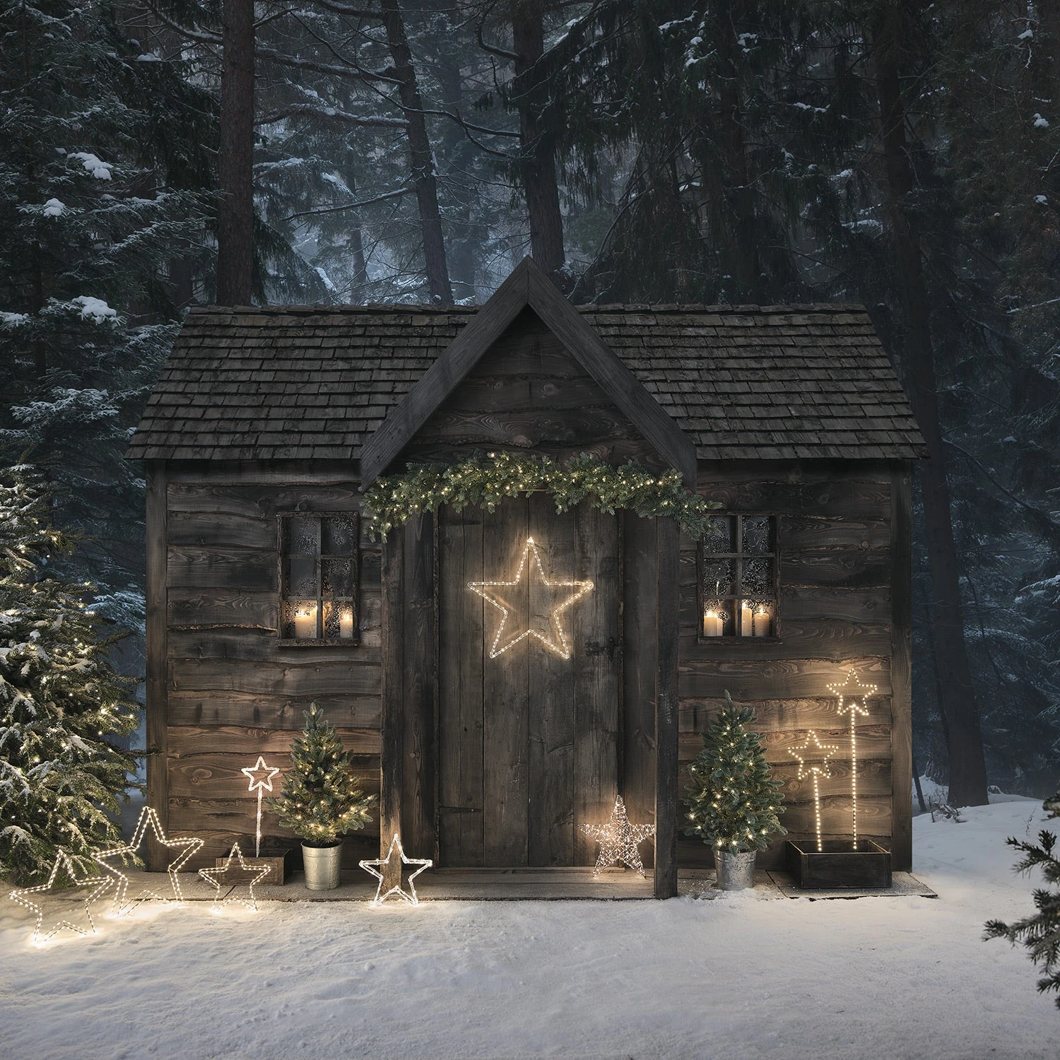 Lot De 3 Étoiles Lumineuses Autoportantes à Micro LED 3 Lot De 3 Étoiles Lumineuses Autoportantes à Micro LED – Image 3