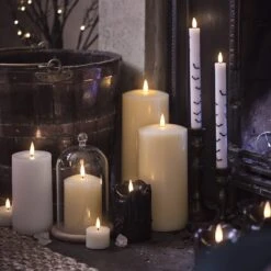 Lot De 2 Chandelles TruGlow® à Motif Chauve-souris -Éclairage Domestique chandelles en deco halloween