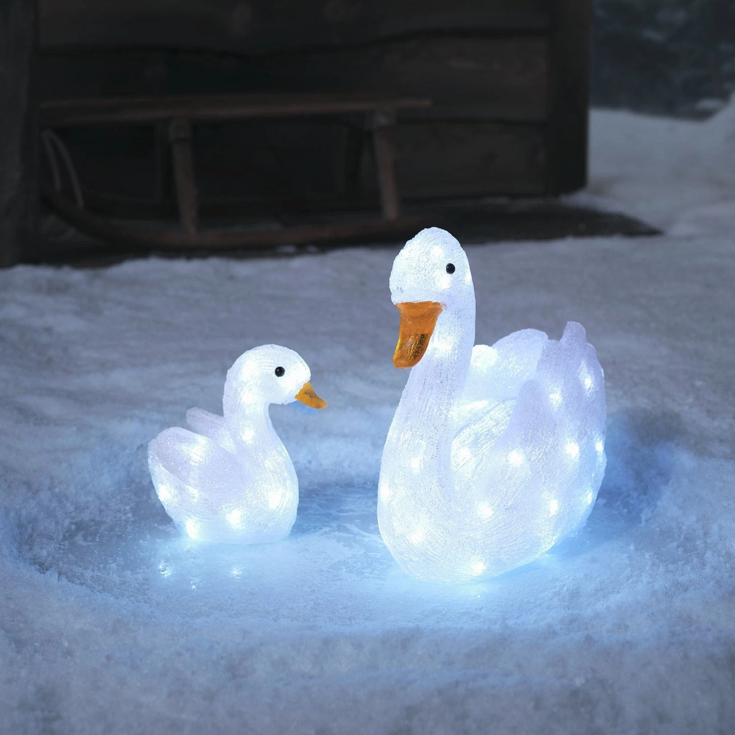Cygneau Lumineux De 19 Cm En Acrylique, Figurine à Piles 4 Cygneau Lumineux De 19 Cm En Acrylique, Figurine à Piles – Image 4