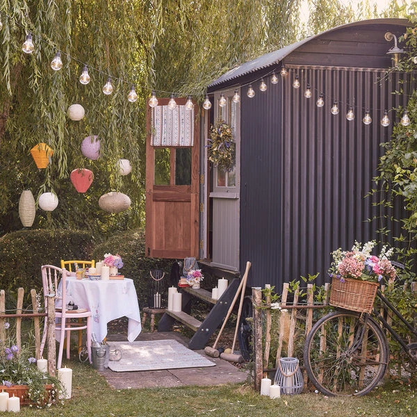 Guirlande Guinguette Vintage Solaire à 20 Ampoules Blanc Chaud 10 Guirlande Guinguette Vintage Solaire à 20 Ampoules Blanc Chaud – Image 10