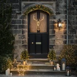 Tête De Cerf Lumineuse Duchy, à LED Bicolores 8 Tête De Cerf Lumineuse Duchy, à LED Bicolores -Éclairage Domestique deco entree festive 1