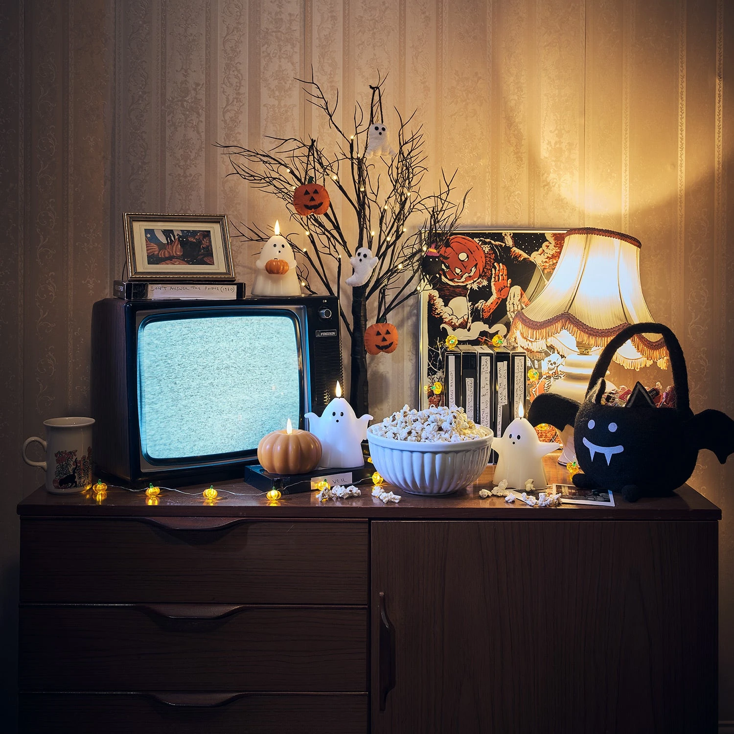 Lot De 8 Décorations D'Halloween En Feutre à Suspendre 2 Lot De 8 Décorations D'Halloween En Feutre à Suspendre – Image 2