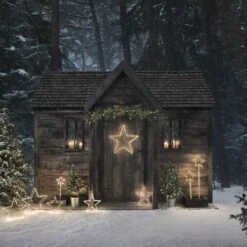 Étoile Lumineuse De 60 Cm En Acrylique, à Suspendre 6 Étoile Lumineuse De 60 Cm En Acrylique, à Suspendre -Éclairage Domestique decoration de noel exterieur etoilee