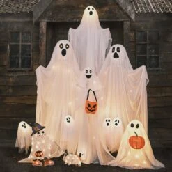 3 Balises De Jardin Fantôme 6 3 Balises De Jardin Fantôme -Éclairage Domestique grande famille de fantome lumineux