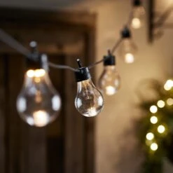 Guirlande Guinguette Core Connect 10 M 20 Ampoules Blanc Chaud Câble Noir Raccordable