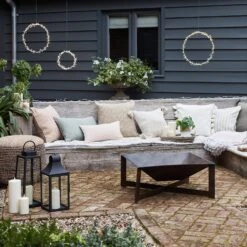 Duo De Cercles Lumineux à Suspendre -Éclairage Domestique salon de jardin avec brasero 91333118 2dfd 491e b592 440277e60ee8