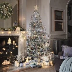 10 Clips Bougies De Noël TruGlow® Argentées Avec Télécommande 9 10 Clips Bougies De Noël TruGlow® Argentées Avec Télécommande -Éclairage Domestique sapin de noel enneige violet prune pour salon